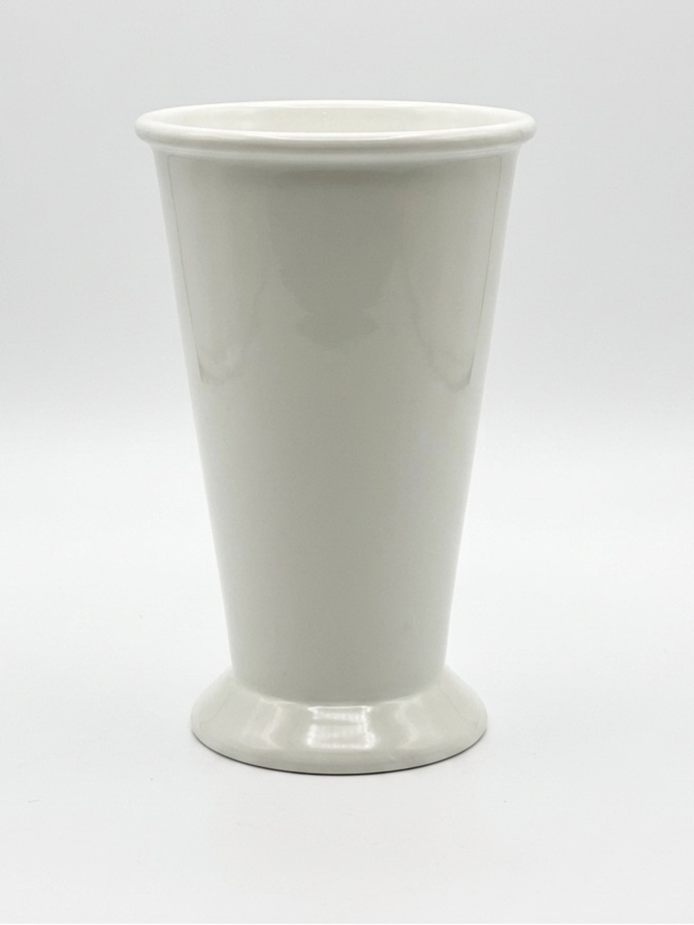 West Elm x Billy Cotton Enamel Coated Julep Vase - Minimalist White Modern Decor